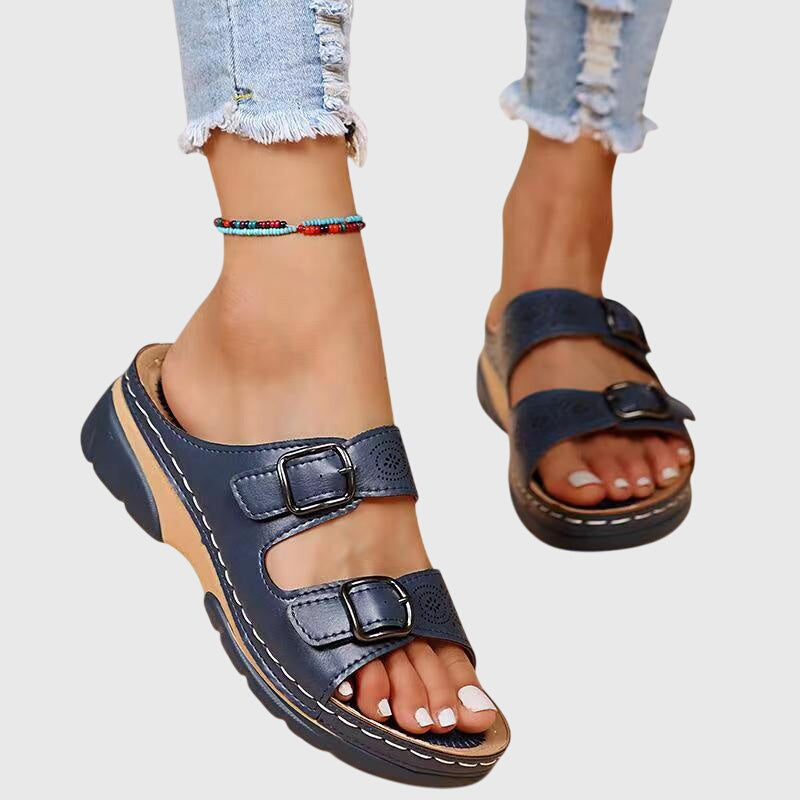 Olivia - Orthopedic Leather Sandals