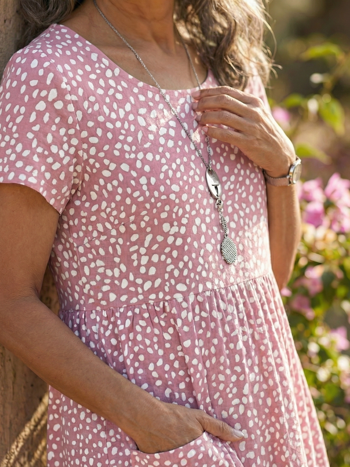 Romantic Garden Party Meadow Floral Midi Dress