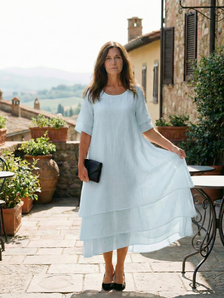Romantic Soft Layered Date Night Dress