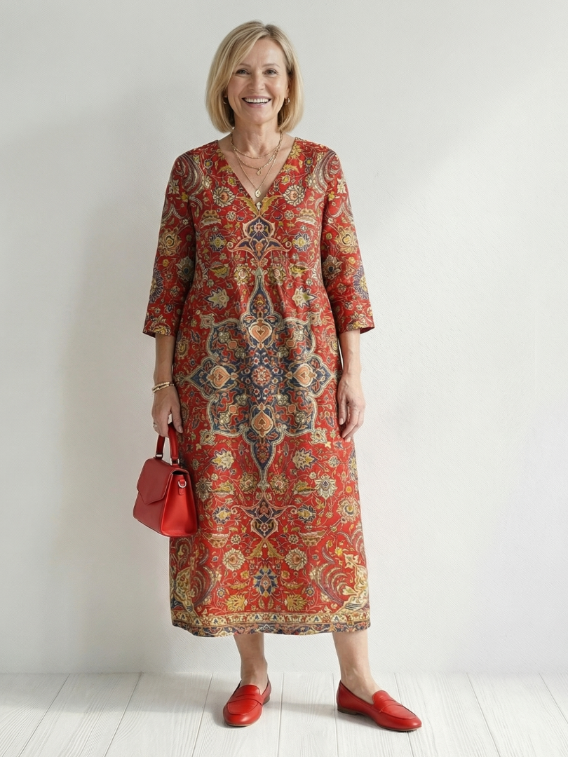 boho midi dress Zelih Boho Midi Dress main image 0