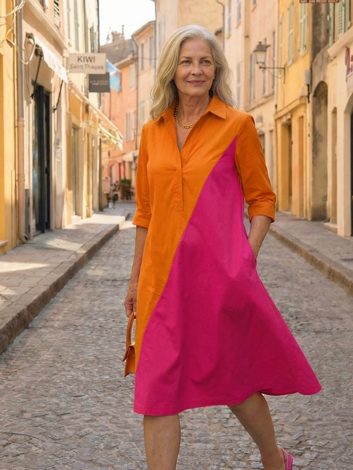 Effortless Sunday Brunch Flowy Day Dress