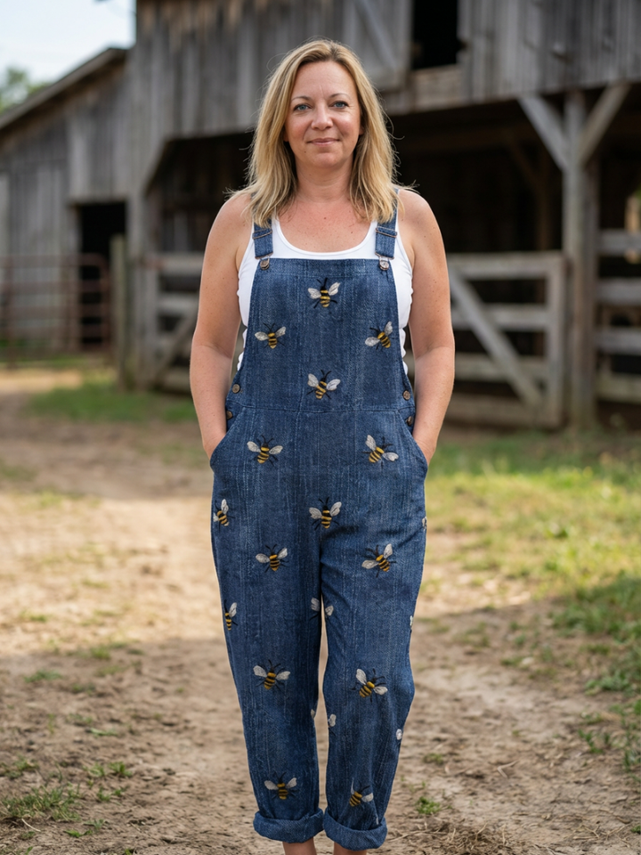 Date-Night Bee-Strap Jumpsuit