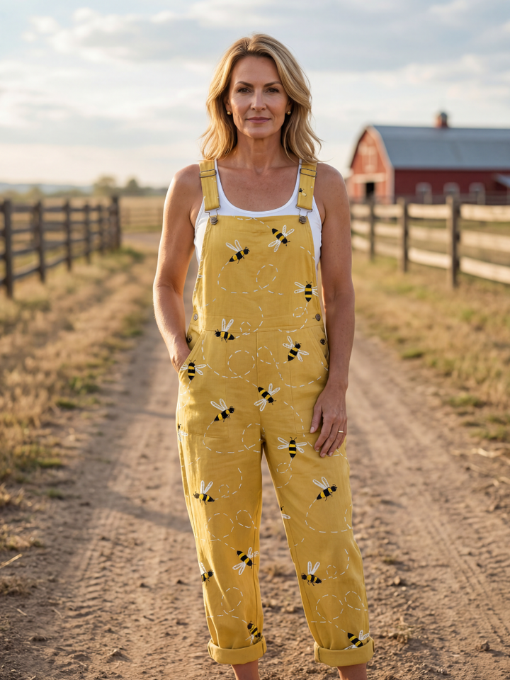 Effortless Garden Party Light Honeybee Jumpsuit