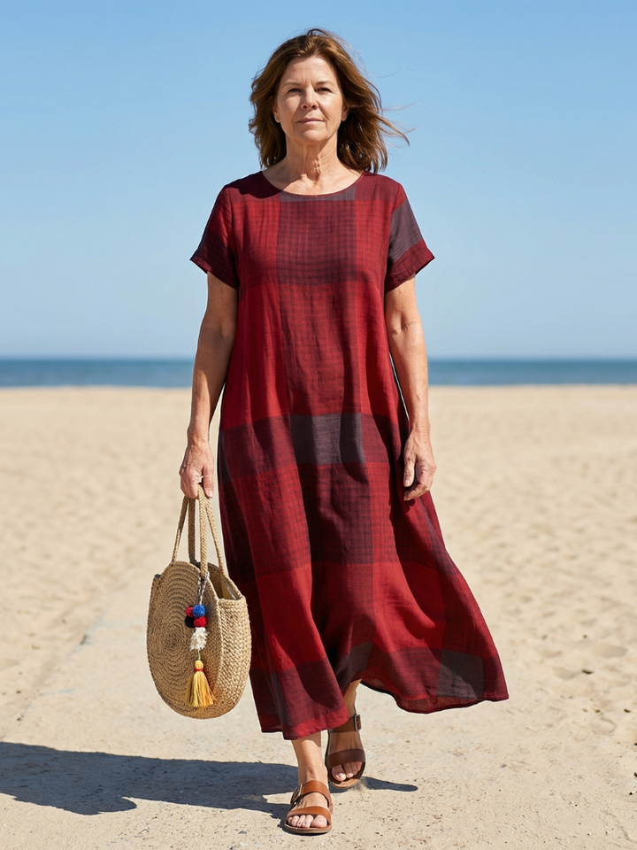 Effortless Weekend Column Midi Dress