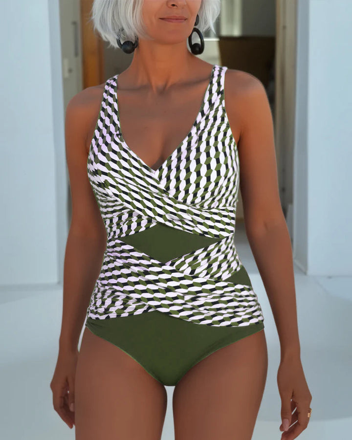 Rosalia Elegant Cross-Over Swimsuit
