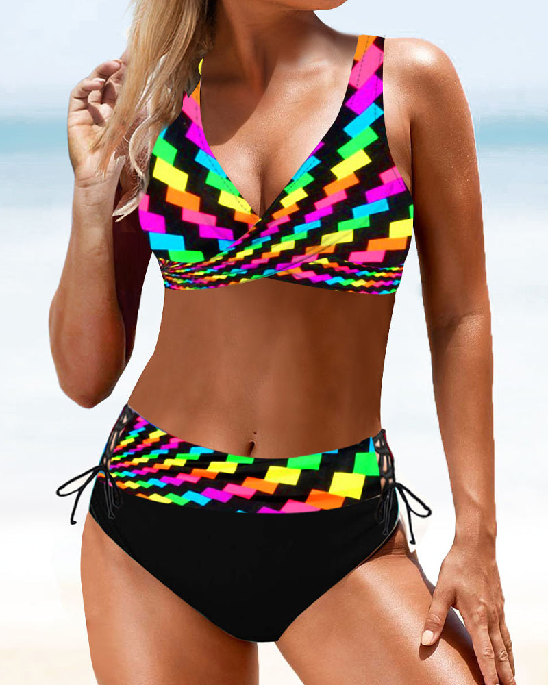 Eva Bright and Colorful Bikini