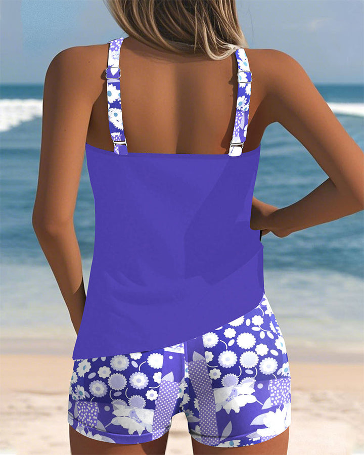 Sabrina Two-Piece Floral Beach Swimsuit with Comfortable Fit