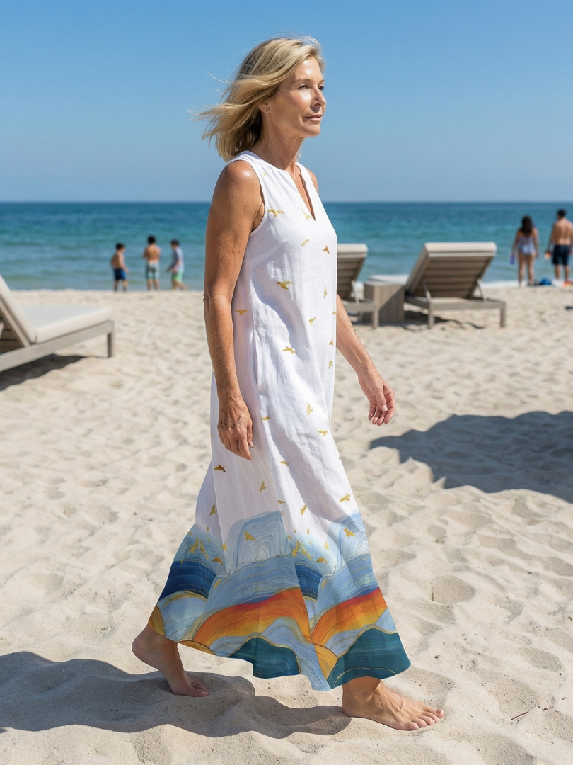 Effortless Clean-Line Day-to-Night Maxi Dress