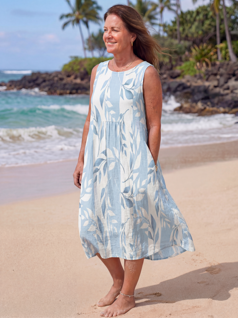 Seaside Getaway Flowy Midi Dress
