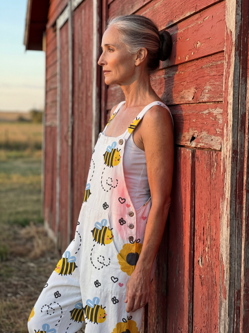 Garden Party Bee Floral Jumpsuit