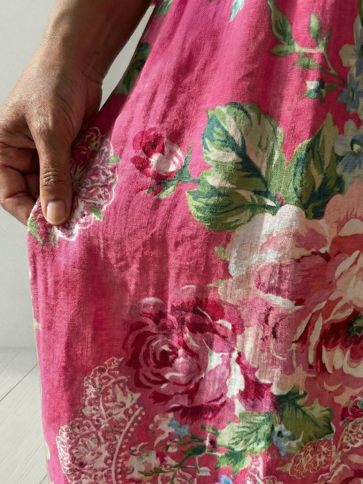 Garden Party Flowy Floral Midi Dress