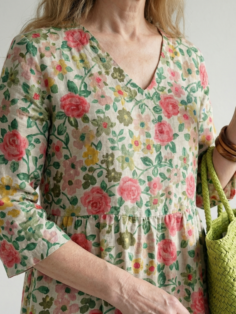 Garden Party Scattered Floral Midi Dress