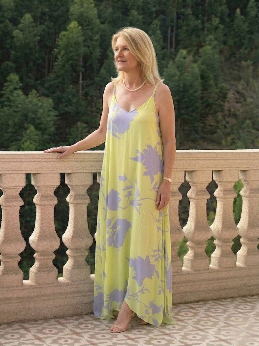 Full Size Floral Print Sleeveless Maxi Dress Plus Size