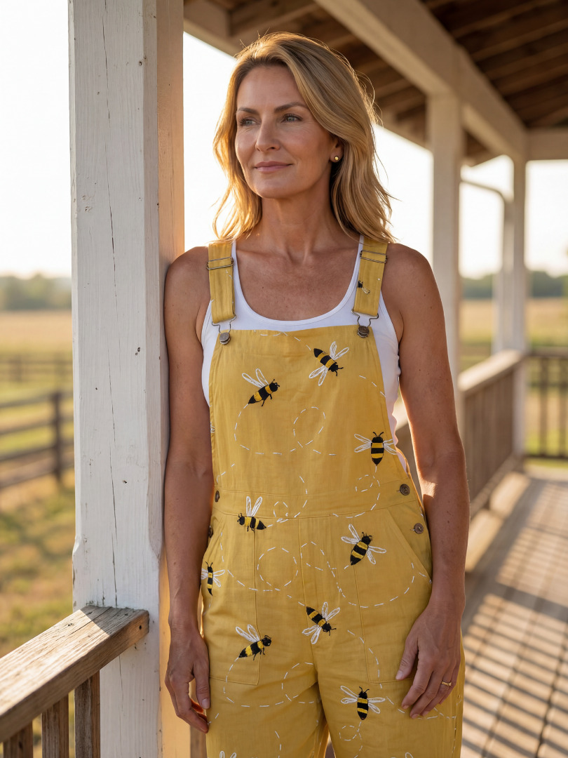 Effortless Garden Party Light Honeybee Jumpsuit