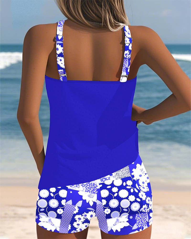 Sabrina Two-Piece Floral Beach Swimsuit with Comfortable Fit