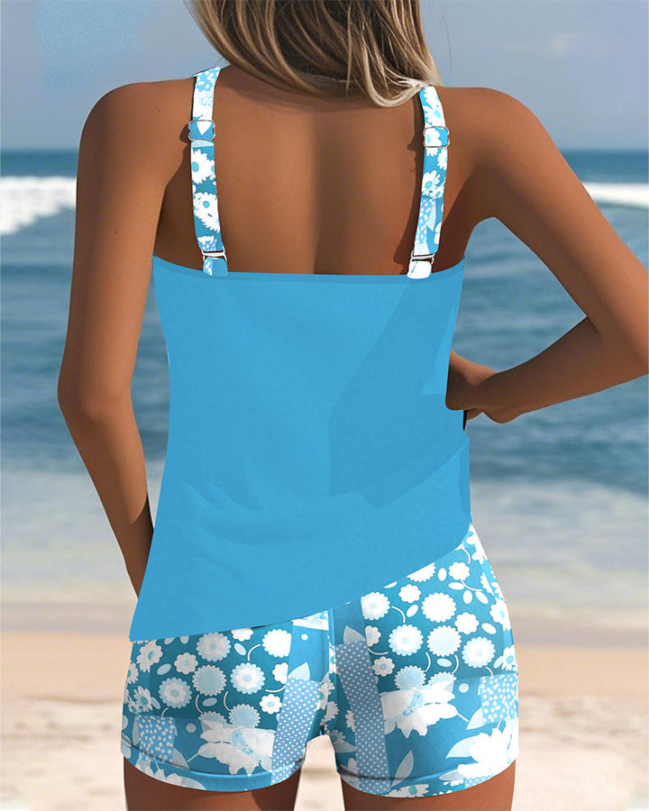 Sabrina Two-Piece Floral Beach Swimsuit with Comfortable Fit