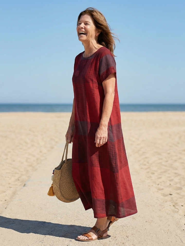 Effortless Weekend Column Midi Dress