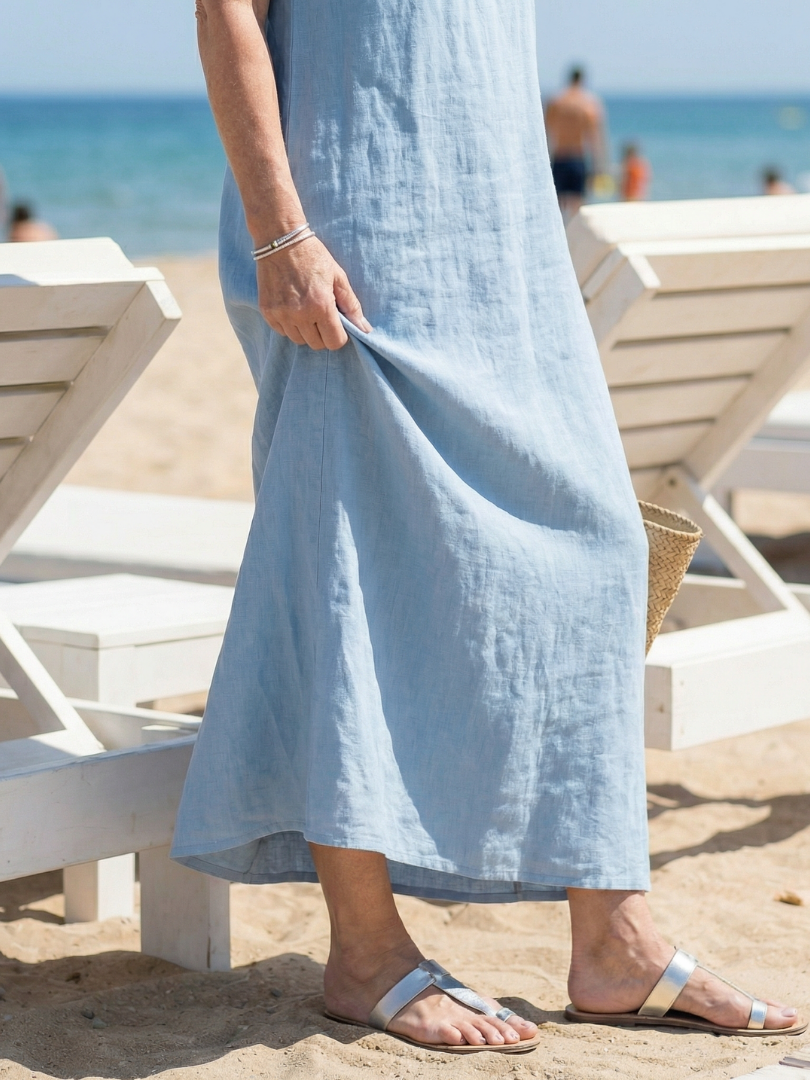 Sleeveless Flowy Midi Dress