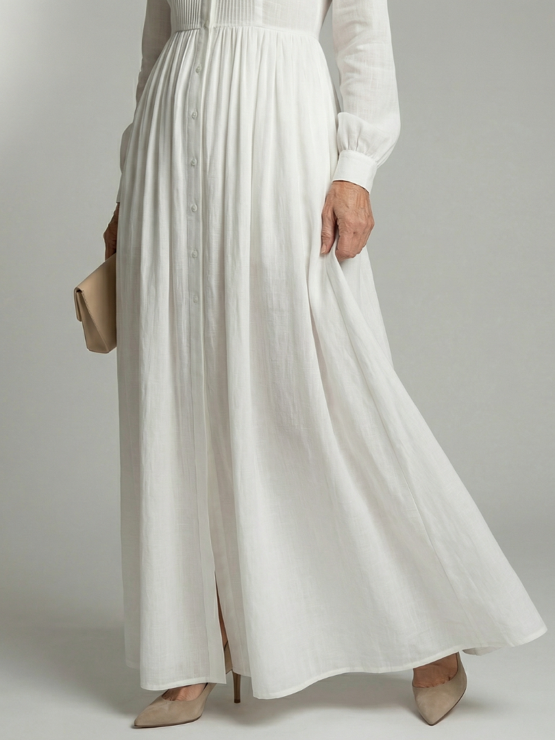White Shirt Maxi Dress