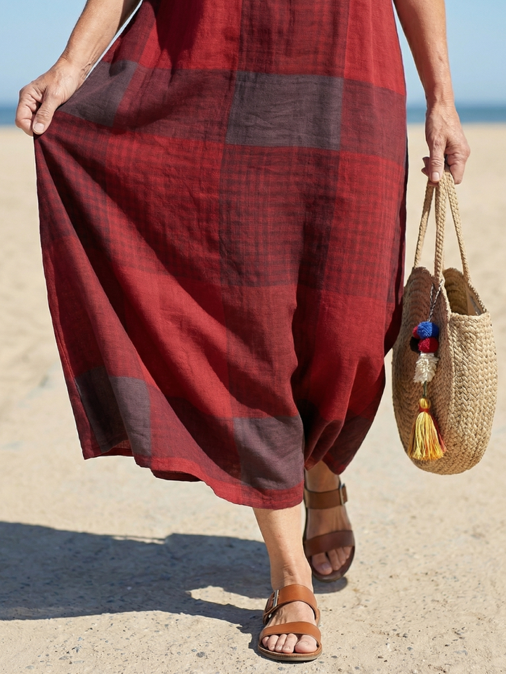 Effortless Weekend Column Midi Dress