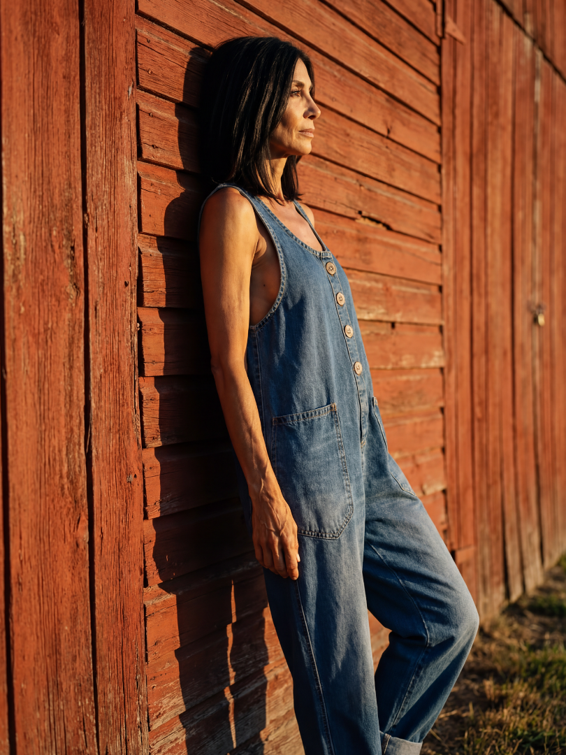 Brunch-Ready Rooster Print Jumpsuit