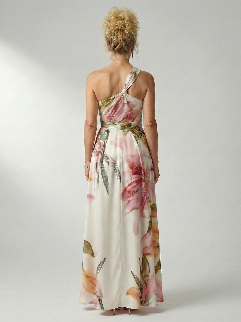 Hibiscus Halter Maxi Dress