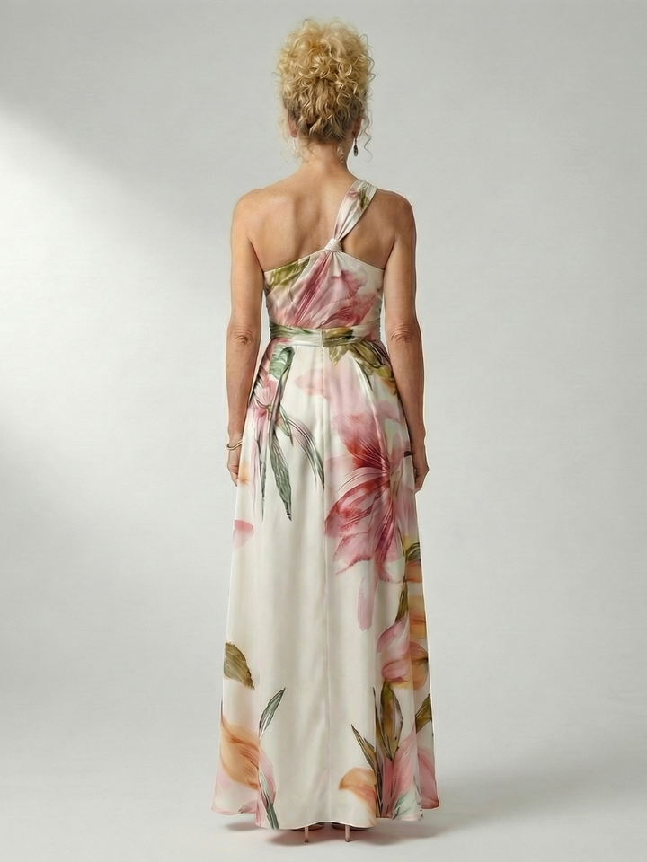 Hibiscus Halter Maxi Dress