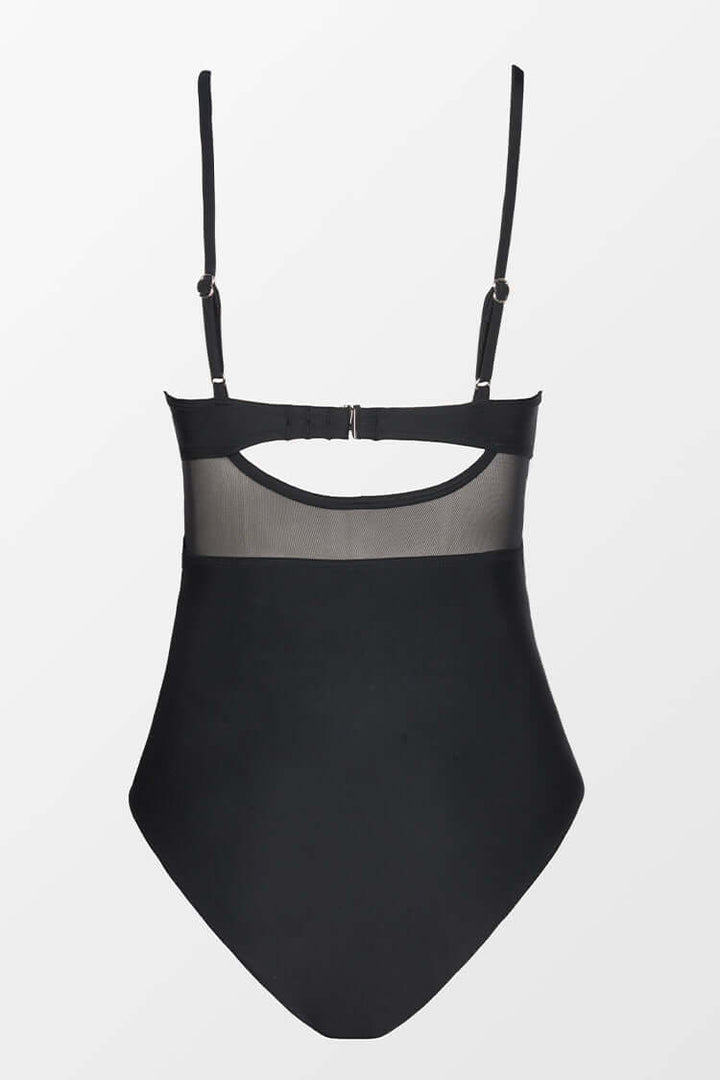 Sofia One-Piece Swimsuit with Sheer Accents and Elegant Shaping Fit