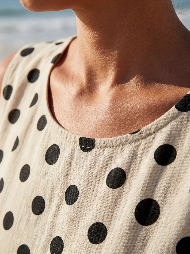 Romantic Garden Party Dot Midi Dress