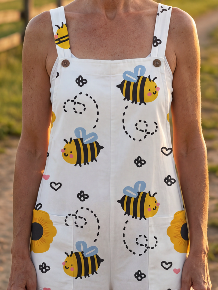 Garden Party Bee Floral Jumpsuit