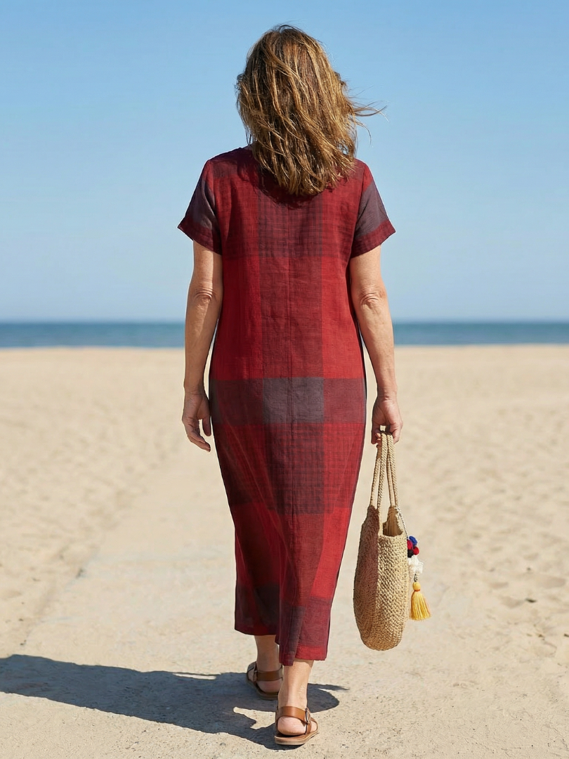 Effortless Weekend Column Midi Dress