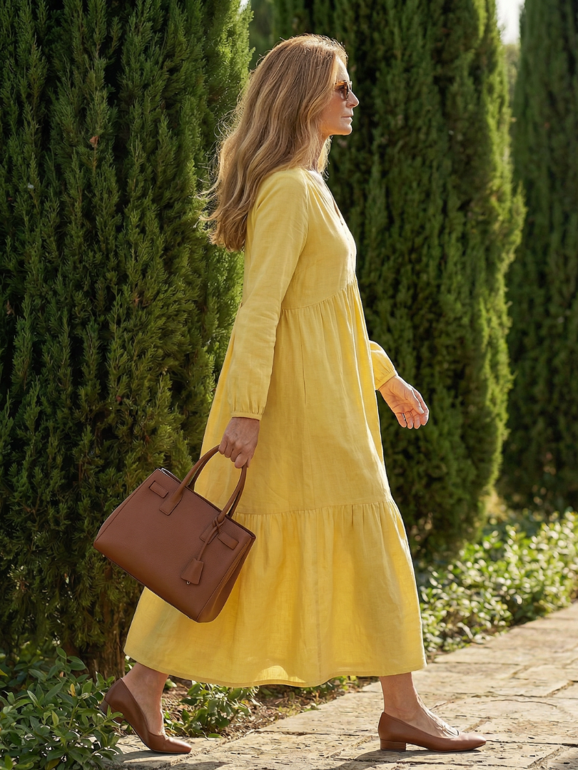 Romantic Garden Party Flowy Floral Dress