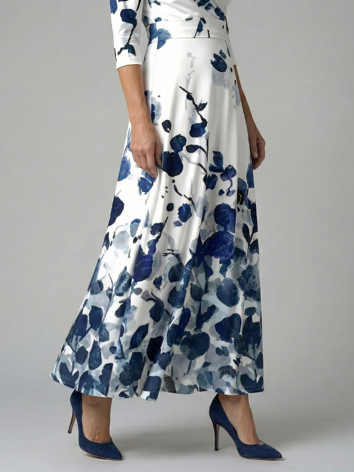 Poppy Print Wrap Midi Dress