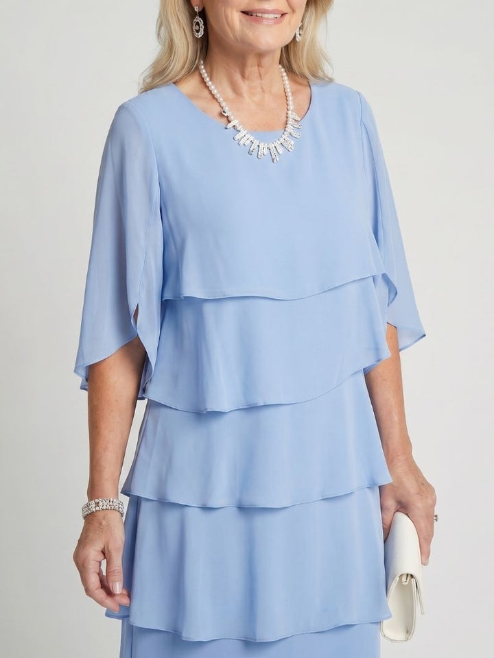 Twirl-Worthy Tiered Garden Party Midi Dress