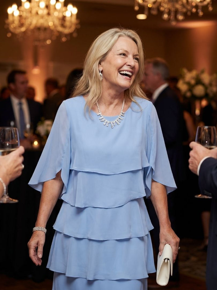 Twirl-Worthy Tiered Garden Party Midi Dress