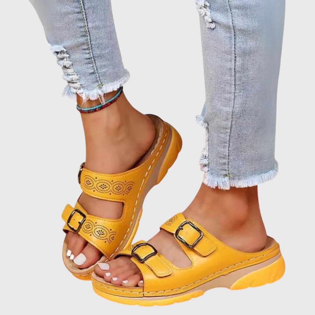 Olivia - Orthopedic Leather Sandals