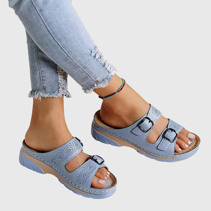 Olivia - Orthopedic Leather Sandals
