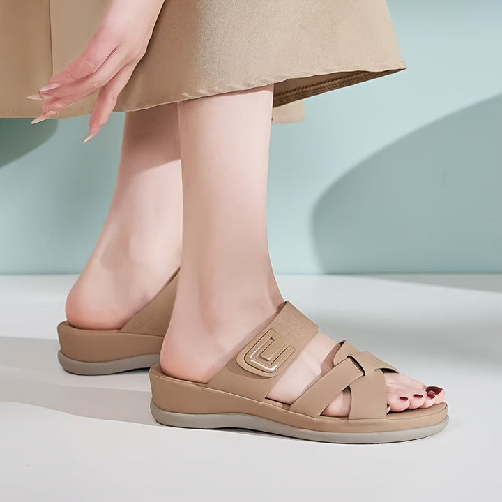 Iris | Cushioned Slip-On Sandals