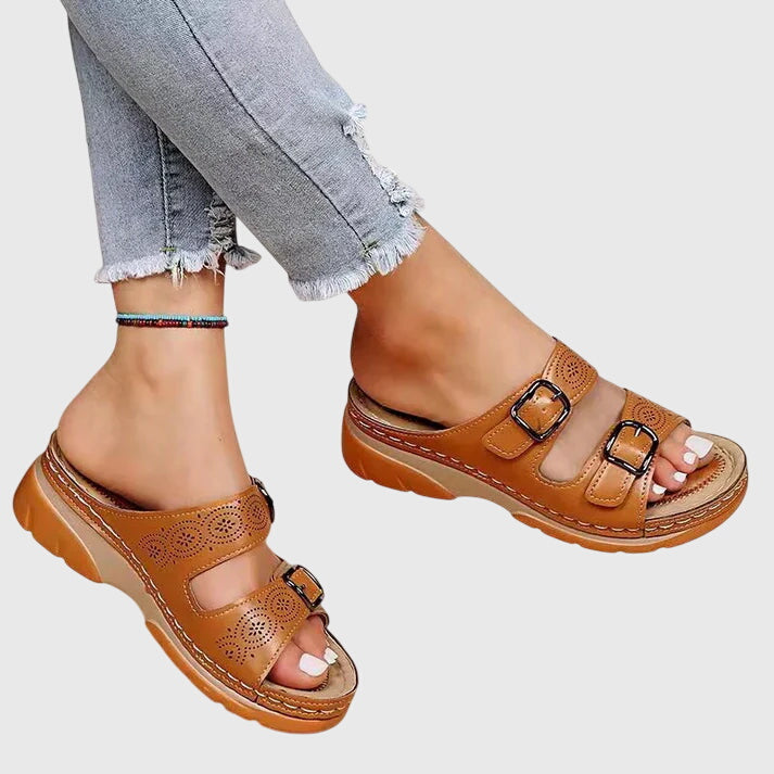 Olivia - Orthopedic Leather Sandals