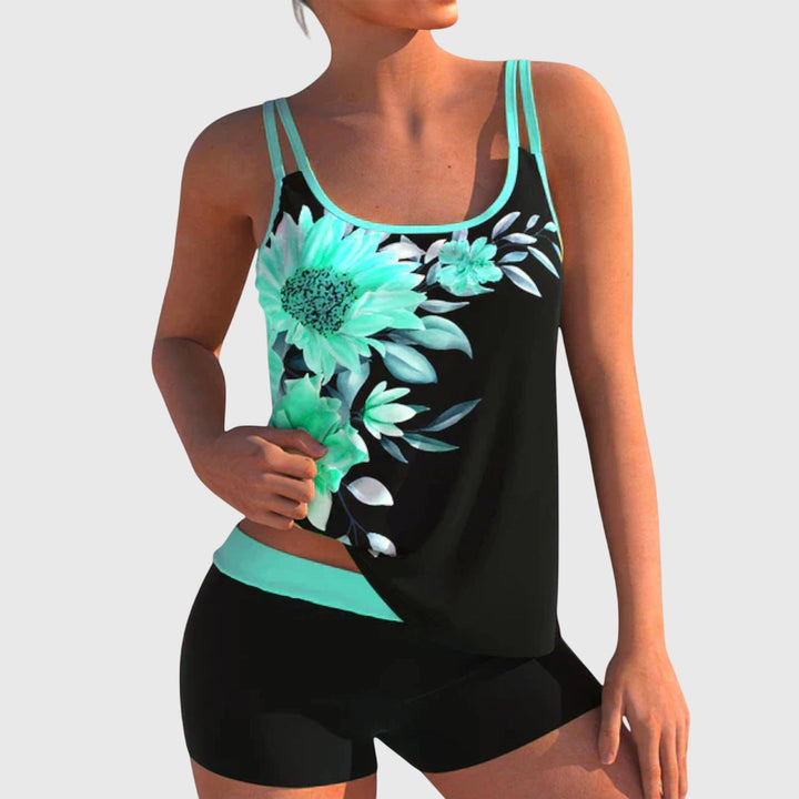 Flor Floral Tummy-Control Swimsuit