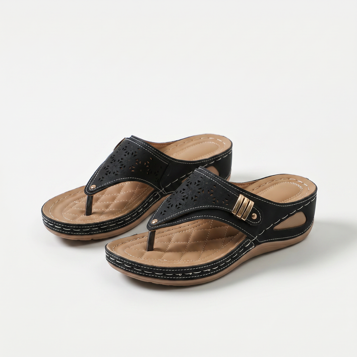 Élodie | Wedge Toe-Post Sandals