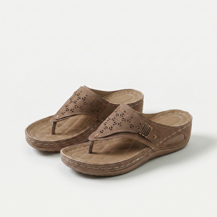 Élodie | Wedge Toe-Post Sandals