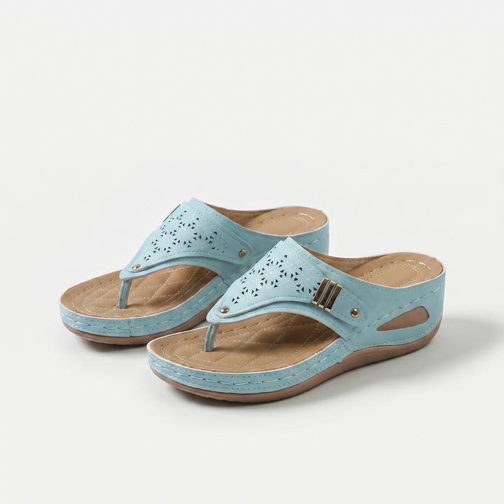 Élodie | Wedge Toe-Post Sandals