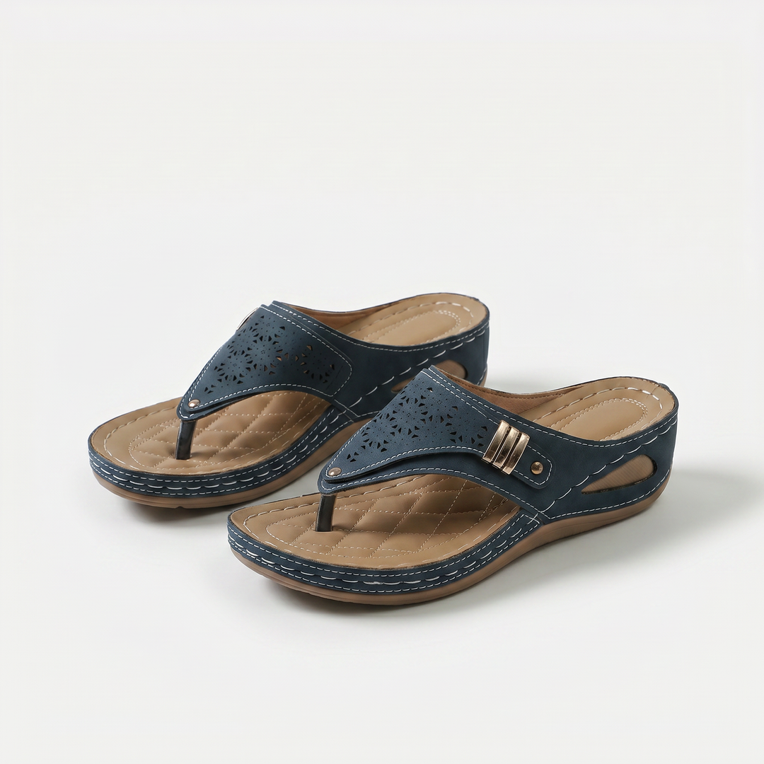 Élodie | Wedge Toe-Post Sandals