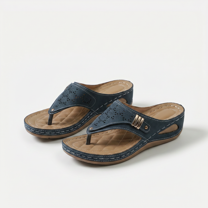 Élodie | Wedge Toe-Post Sandals
