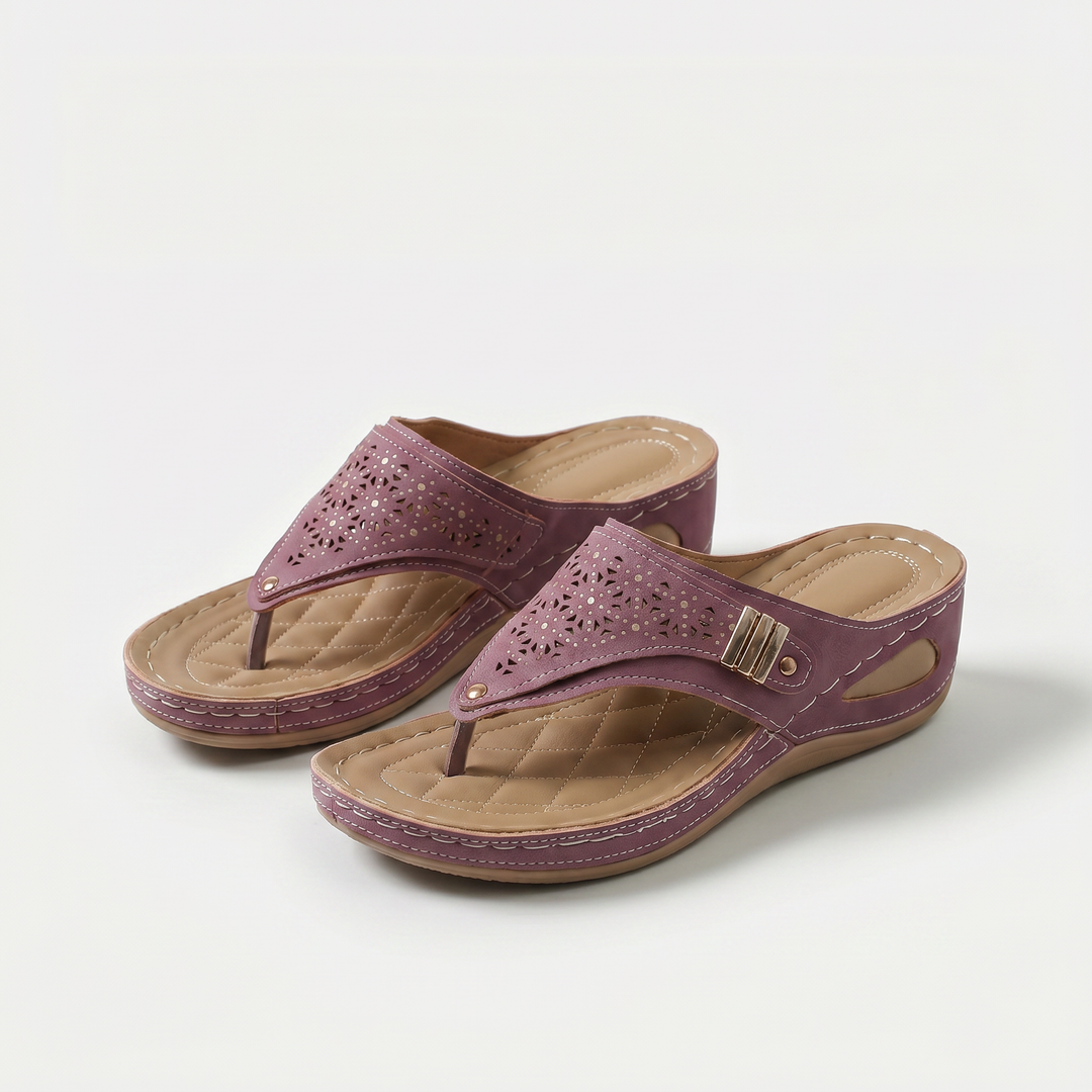Élodie | Wedge Toe-Post Sandals