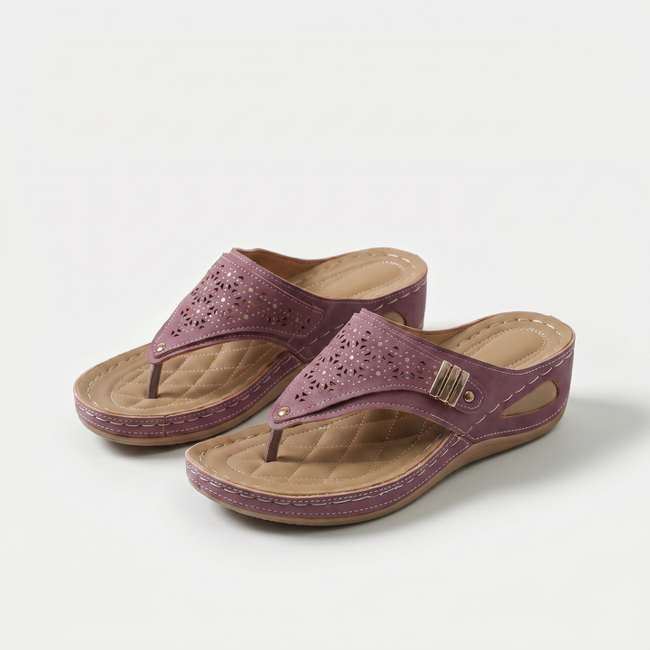 Élodie | Wedge Toe-Post Sandals