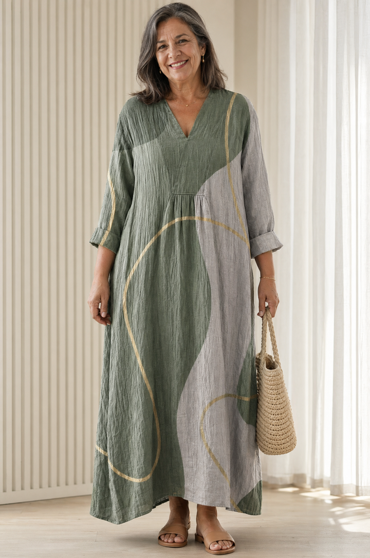 Sage Green Pocket Shift Dress