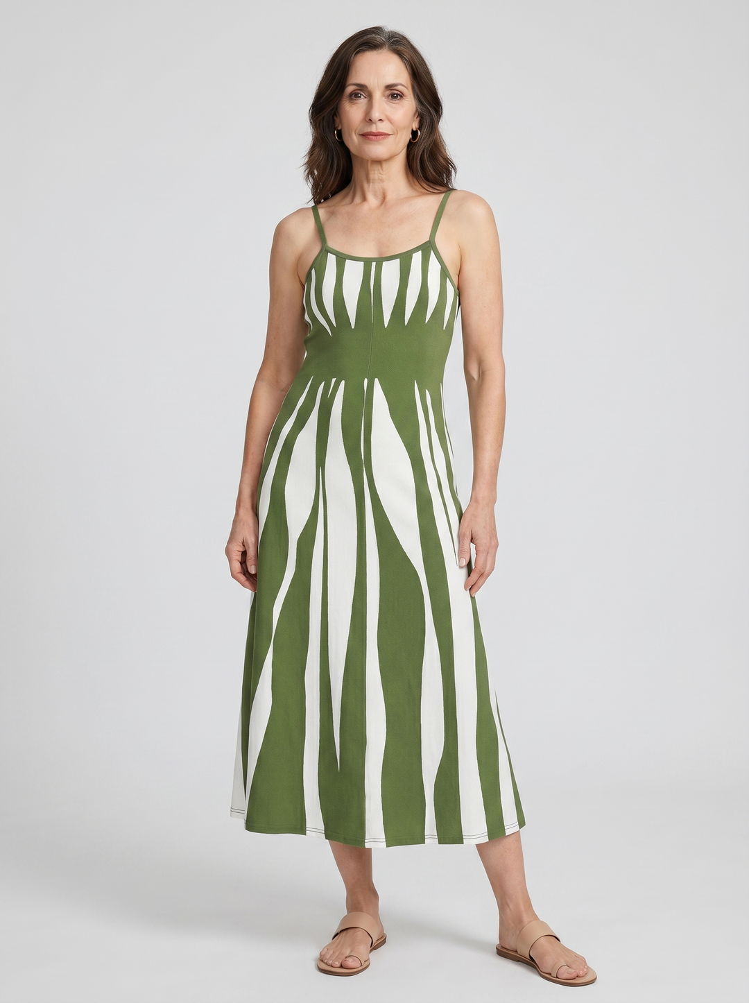 Painted Stripe Maxi Dress