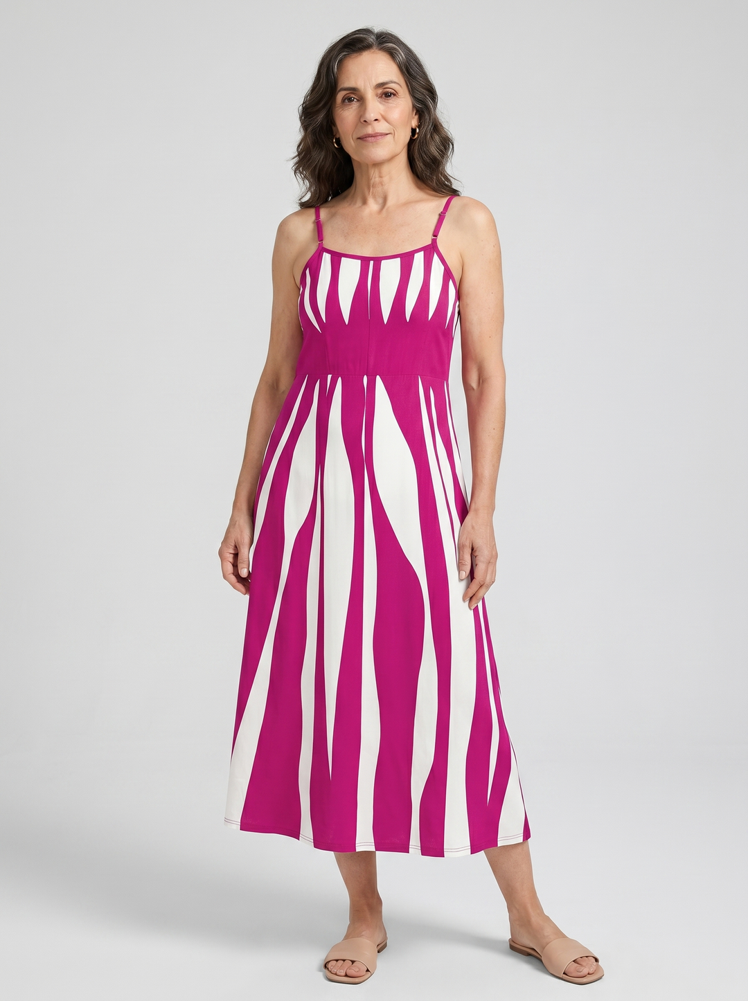 Painted Stripe Maxi Dress